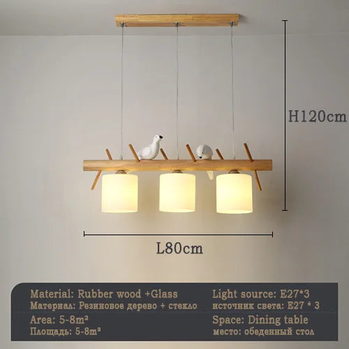 Modern Ceiling Chandelier For Dining Room Table Kitchen Island Little Birdie Pendant Lamps Suspension Design Lusters Luminaires