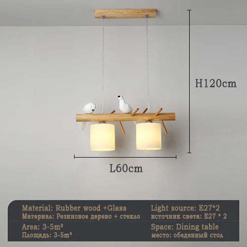 Modern Ceiling Chandelier For Dining Room Table Kitchen Island Little Birdie Pendant Lamps Suspension Design Lusters Luminaires